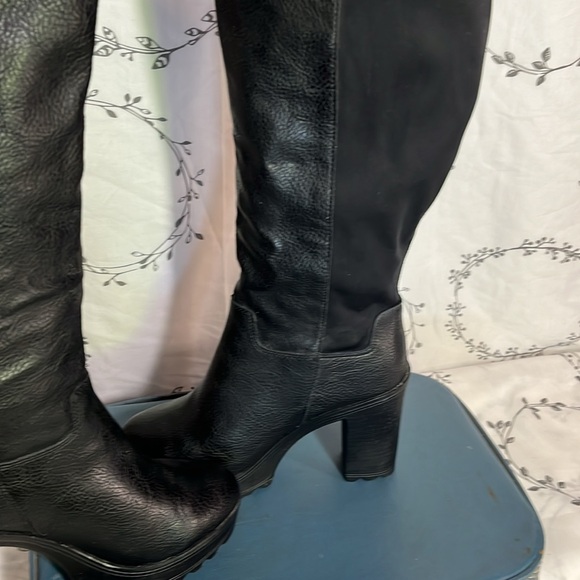 NWT Black Zip Up Knee High Torrid Platform Heels - size 9 1/2 - Picture 8 of 11
